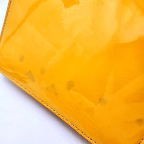 LOUIS VUITTON Yellow Vernis Leather Monceau BB Bag - Picture 6 of 16